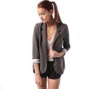 Silence + Noise Boyfriend Open Front Blazer